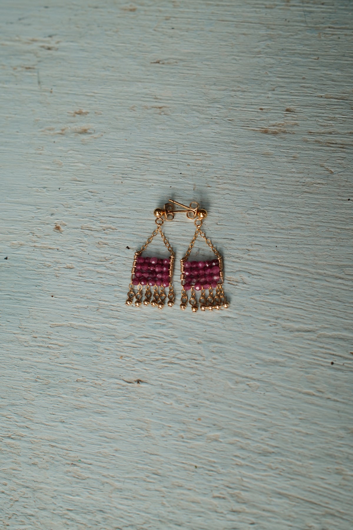Mini Olakira Ruby Earrings