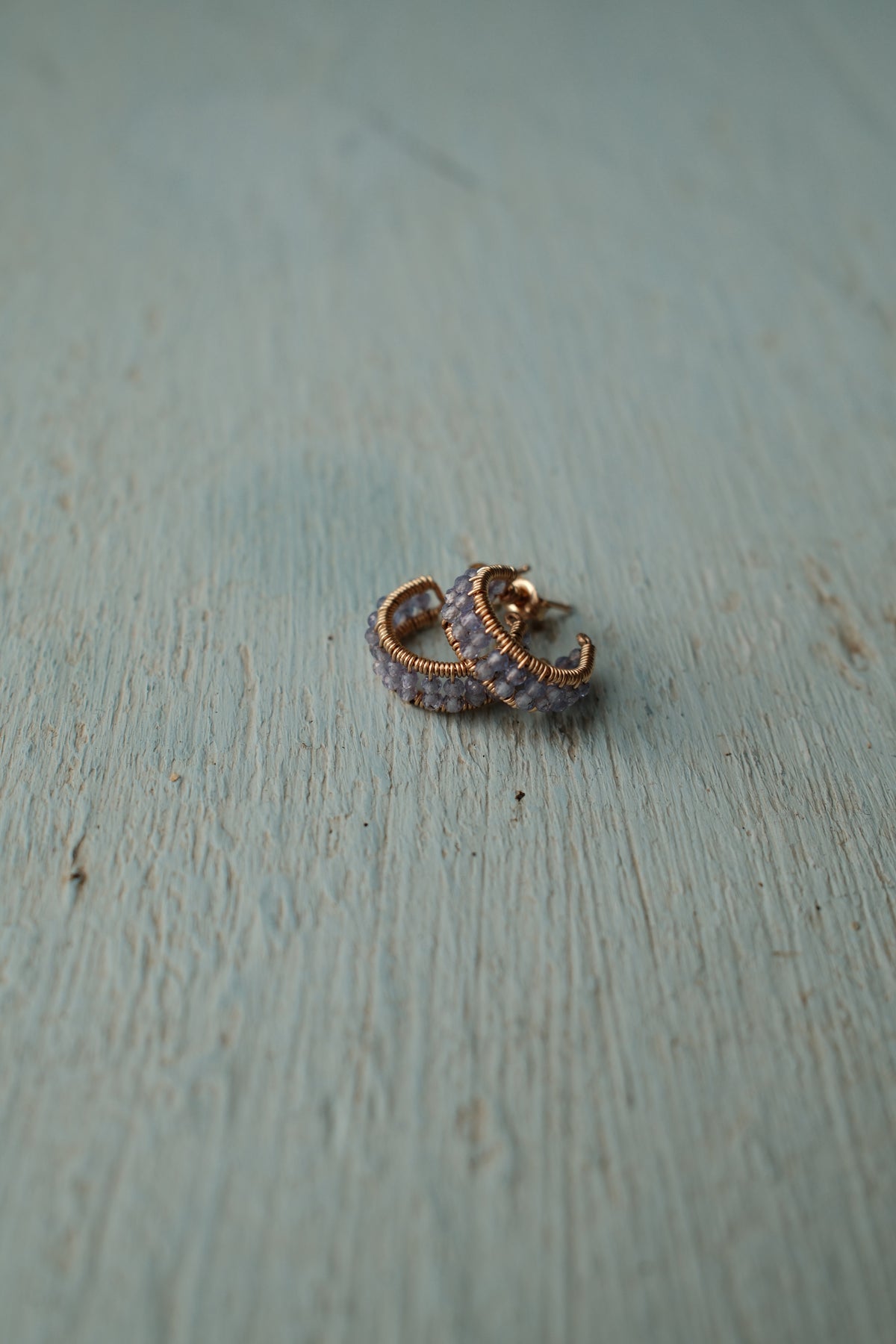 Small Tanzanite Huggies
