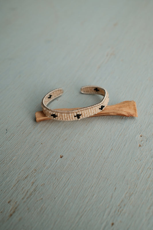 Silver Wire Frame Narrow Cuff