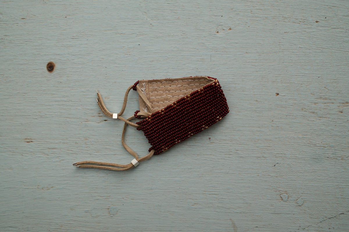 Narrow 3 Dot Triangle Leather Bracelet